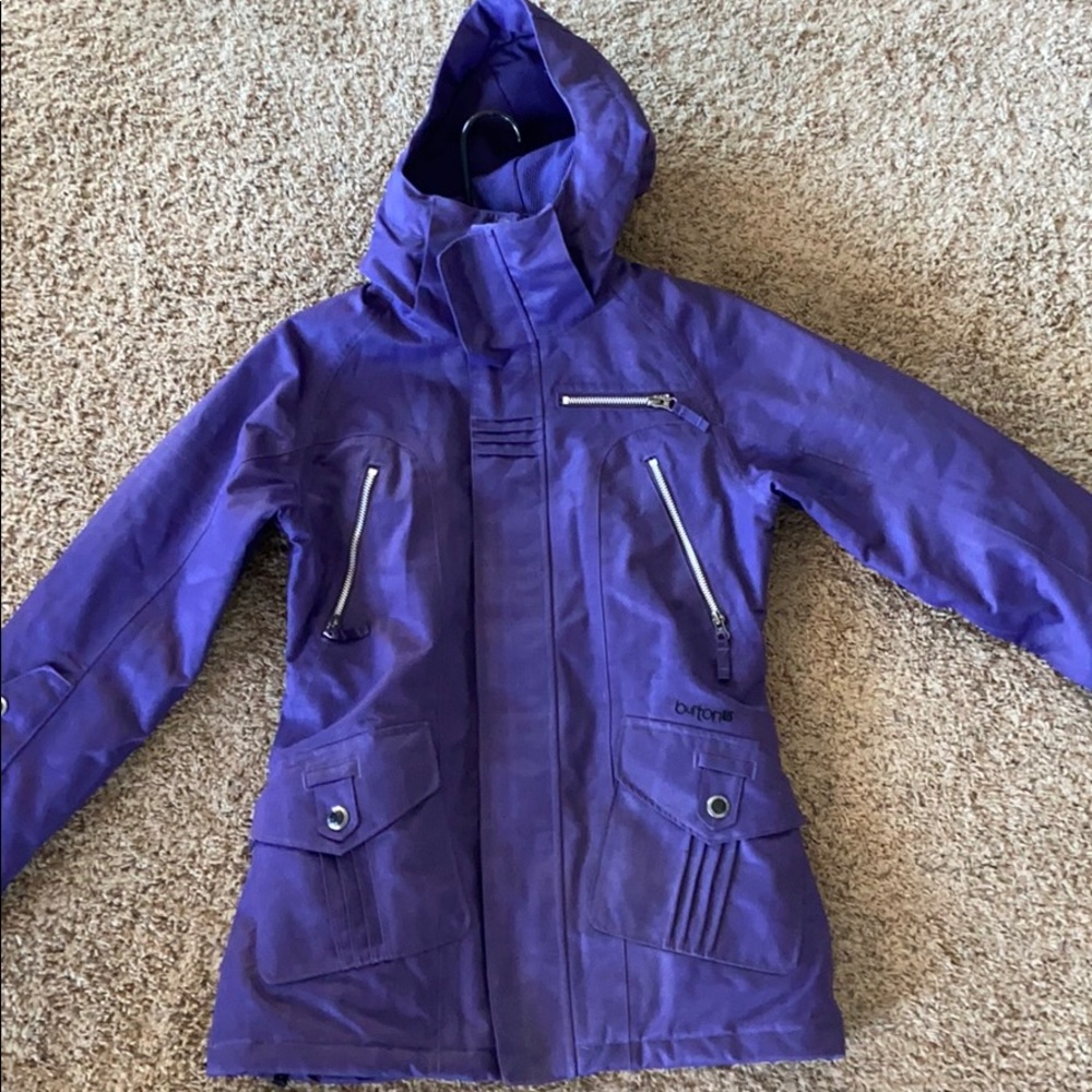 EUC Purple Burton Dry Ride Ski Coat